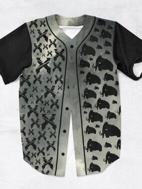 Excision Wooli Collab EDM Bass Music T-Rex Mammoth Rave Baseball Jersey